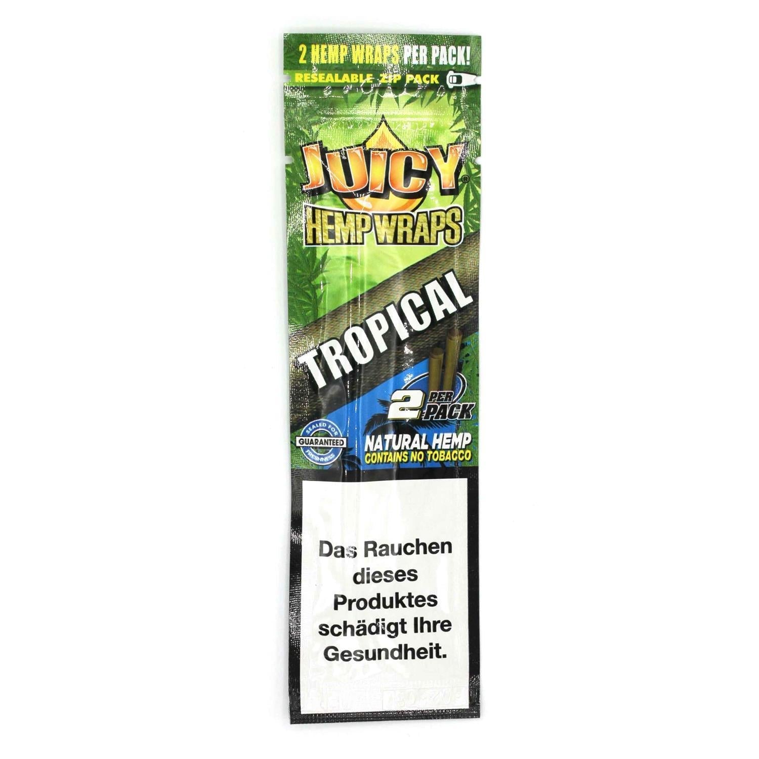 Juicy Jays Hemp Wraps Tropical 2er Pack Juicy Jay´s